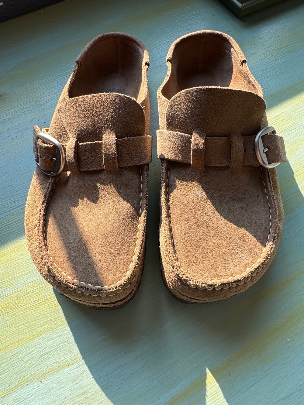 Birkenstock Suede Moccasins in Brown